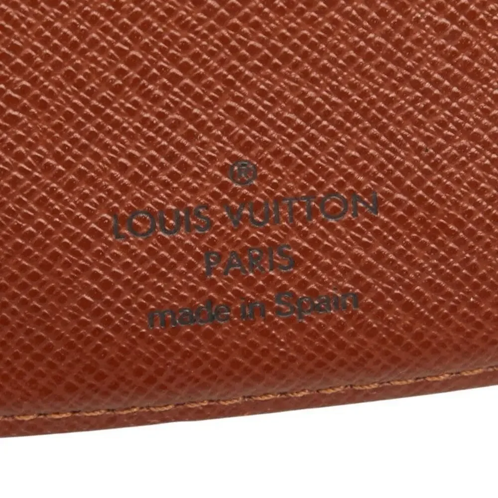 Louis Vuitton Monogram Agenda Poche Notebook Cover Brown